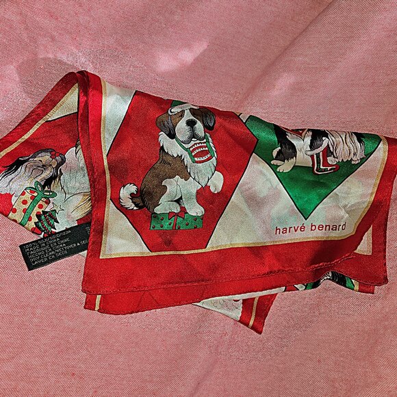 Harve Benard Accessories - Harve Benard Christmas Dogs 100% Silk Scarf ~ 26" x 10"